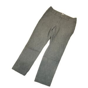 A New Day Womens Mid Rise Stretch Flat Front Skinny Pants Size 6 Gray Crop